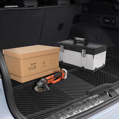 CAR PASS Black Rubber Car Floor Mats & Cargo Liners, All Weather Car Mats & Trunk Mats,Waterproof Automotive Floor Mats Trim to Fit for Most Cars Sedans SUVs Vans, Durable Heavy Duty Anti-Slip,Black - color: Black with cargo liner