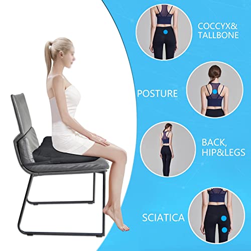 Adult Booster Seat for Car, 17"*17",4" Thick Car Seat for Short Drivers, Butt Cushion for Office Chairs, Car Seat Cushions for Driving