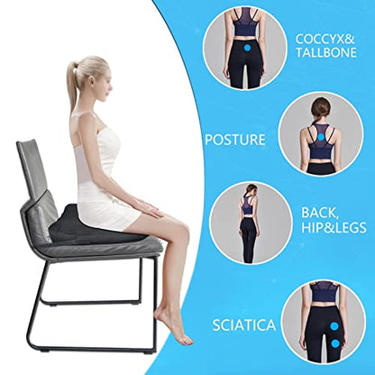 Adult Booster Seat for Car, 17"*17",4" Thick Car Seat for Short Drivers, Butt Cushion for Office Chairs, Car Seat Cushions for Driving