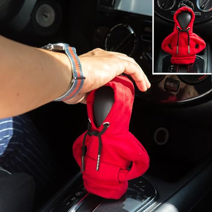 Gear Shift Hoodie,Car Shift Knob Hoodie,Funny Sweater Hoodie for Gearshift,Automotive Interior Accessories（Red） - color: 1*Red