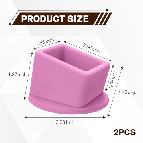 2PCS Car Seat Belt Buckle Holder, Easy Access Silicone Auto Seatbelt Buckle Booster, Seat Belt Buckles Fixer Cover Makes Receptacle Stand Upright Buckling for Kids, Car Accessories (Pink) - color: Pink