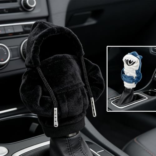 Gear Stick Sweater Shift Knob Hoodie and Cover Set, Shifter Protector and Sweater for Automotive Interior, Funny Car Gear Stick Cover for Vehicle, Universal Accessory for Most Cars
