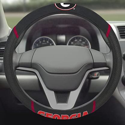 FANMATS NCAA Unisex-Adult Embroidered Steering Wheel Cover - color: Black