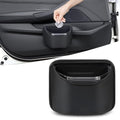 Small Car Trash Can for Side Door Back Seat Leather Leakproof Removable Liner Clip On Automotive Garbage Bin Compact Auto Trashcan Multipurpose Storage Organizer Container 0.22 Gal