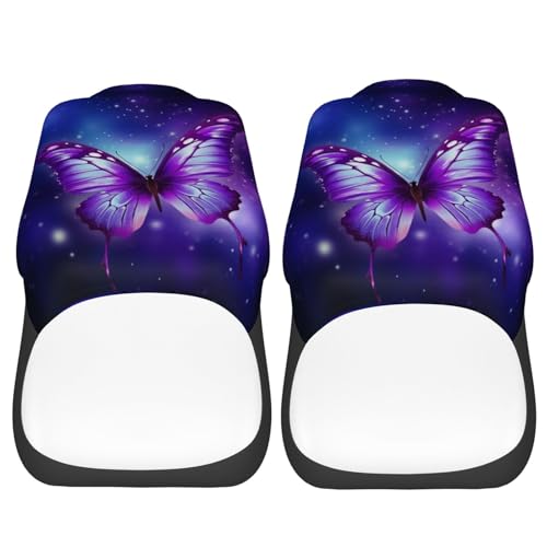 Dujiea Flying Butterfly Car Front Seat Covers 2 Pcs Universal Auto Seat Covers Front Seats Only, Vehicle Bucket Seat Protectors Fit for Most Car SUV Sedan and Truck - color: Flying Butterfly