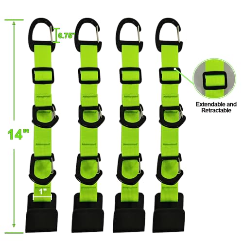 Car Headrest Hooks, Backseat Storage Organizer Hangers, Universal Vehicle Seat Back Hooks, 4 Pack (brightgreen) - color: brightgreen
