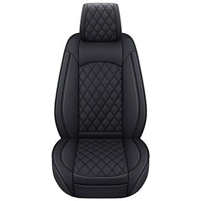 Tundra Seat Covers Compatible with Toyota Tundra 2008-2022 2023 2024 2025 2026 Crewmax Double Cab SR5 Limited Platinum TRD Pro Tundrasine 1794 Edition Waterproof Leather(5 PCS Full Set/Black)