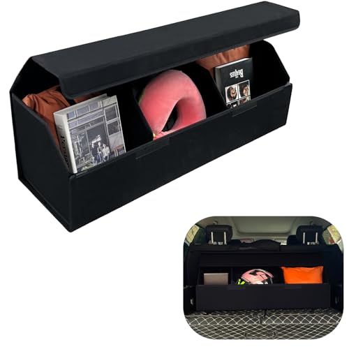 Collapsible Trunk Organizer for Cars, Custom Fit for Toyota Camry 2018-2025 Sedan, 30.7x11x11 Inches Foldable Car Storage Box with Suede Fabric, for Groceries, Sports, Travel & Emergency Kits