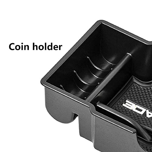 EDBETOS Center Console Organizer Tray Compatible with Renegade Accessories 2015-2019 2020 2021 2022 Armrest Glove Box Secondary Storage (White Trim) - color: White