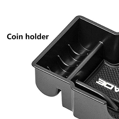 EDBETOS Center Console Organizer Tray Compatible with Renegade Accessories 2015-2019 2020 2021 2022 Armrest Glove Box Secondary Storage (White Trim) - color: White