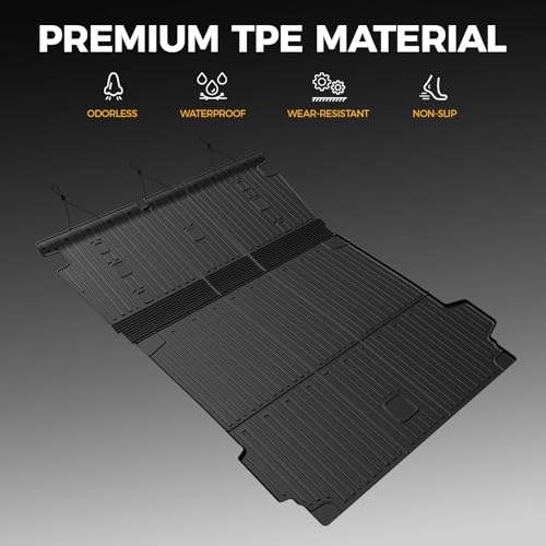 Cargo Mat with Backrest Mats for 2019-2025 2026 BMW X5 G05, All-Weather TPE Cargo Liner Trunk Mat with Seat Back Covers for BMW X5 Accessories (Only for 5 Seats)