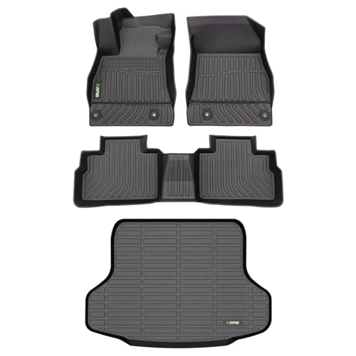 HAFIDI® Floor Mats & Cargo Liner Set Fit for Nissan Sentra 2025 2024-2020 All Weather Protection TPE Anti-Slip Automotive Full Set Floor Liners Custom Accessories - Black - style: 18) For Sentra 2020-2025 Full Set