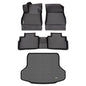 HAFIDI® Floor Mats & Cargo Liner Set Fit for Nissan Sentra 2025 2024-2020 All Weather Protection TPE Anti-Slip Automotive Full Set Floor Liners Custom Accessories - Black - style: 18) For Sentra 2020-2025 Full Set