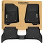 OEDRO Floor Mats Fit for 2021-2026 Jeep Wrangler 4XE Hybrid 4-Door (Not for Gas & 2-Door), Plug-in Hybrid EV-Gas (PHEV) TPE All Weather Car Liners Custom Fit Wrangler 4xe Accessories, 1st and 2nd Row - style: 2021-2026 Wrangler