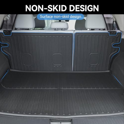 Cargo Mat Combo Set for Nissan Rogue 2021-2026 (Not for Rogue Sport) All Weather Trunk Liner and Seat Back Protectors Upgrade Cargo Accessories - style: 13) for Nissan Rogue 2021-2025 Cargo Liner & Seat Back Mat