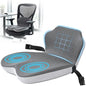 Truck Driver Seat Cushion Memory Foam L-Shaped Ergonomic Cushion for Office Chairs Comfort & Support for Long Sitting Memory Foam U-Shape Tailbone Relief + L-Shape Back Cushion - size: Dark gray+Light Gray