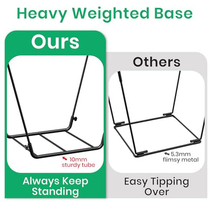 Leaf Bag Holder Collapsible Trash Bag Holders Stand for Outdoor Metal Waste Bags Frame for Garage Yard Lawn Camping Parties