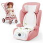 Pink Stroller Cooling Pad with Fan for Baby Girls, 10000mA Rechargeable Battery Baby Car Seat Cooling System for Backseat, Max 10H Ventilation 3 Speeds Cooling Mat Liner for Toddler Summer Essentials - color: Pink