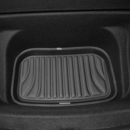 SUPER LINER 6-Piece Floor Mats & Cargo Liners Compatible with Tesla Model Y 2020-2024 5-Seat, 5D Laser Measured All-Weather Floor Liners with Trunk Frunk Mats & Door Sill Threshold Guards, Black - size: 6 PCS Compatible with Model Y 5-Seat | Large