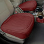 2 Pack Leather Front Car Seat Cover Bottom Car Seat, Anti-Slip and Full Wrap Driver Car Seat Protectors with Storage Pocket, Luxury Waterproof Bottom Auto Seat Cushion Pad Mat for Most Vehicles(Red) - color: red-2pcs