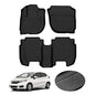 KUST All Weather Floor Mats for Honda Fit 2015 2016 2017 2018 2019 2020 Custom Fit Floor Liner 1st & 2nd Row Liners Black Non-Slip - style: For │ Fit 2015-2020 │ Floor Mats