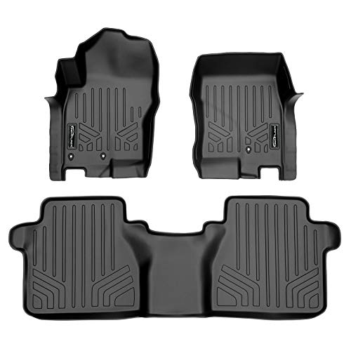 SMARTLINER Custom Floor Mats 2 Row Liner Set Compatible with 2005-2021 Nissan Frontier - color: Nissan Frontier 2005 - 2021