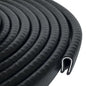 Rubber Edge Trim Black 26Feet, Fits 1/16” Edge, Flexible U Channel Rubber Seal Strip for Sharp/Rough Surfaces, Automotive, Trucks, Boats - color: Black-Fits 1/16” Edge