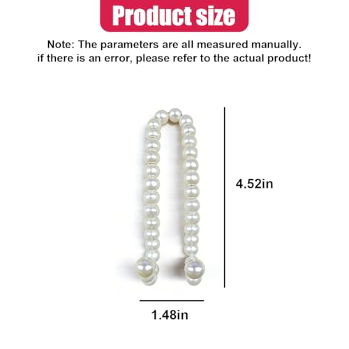 Elegant Pearl Car Seat Headrest Hook, Cute Automotive Seat Back Storage Hangers, Handbag & Purse Organizer Hook, Universal Vehicle Interior Decoration Accessories for Women Girls(1PC)