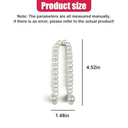 Elegant Pearl Car Seat Headrest Hook, Cute Automotive Seat Back Storage Hangers, Handbag & Purse Organizer Hook, Universal Vehicle Interior Decoration Accessories for Women Girls(1PC)