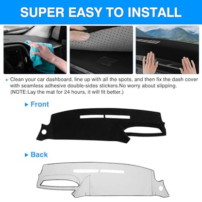 Autorder Dashboard Cover Mat for 1995 1996 Chevy Chevrolet Silverado C/K 1500 2500 3500&Tahoe&Suburban/GMC Sierra&Yukon Pickup Truck Accessories Dash Cover Upgrade Velvet Dash Mat - size: 1995 1996 Silverado