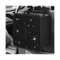 Car Foldable Trash Can, Bling Rhinestone Oxford Garbage Container Hanging Waterproof Organizer, Mini Crystal Dustbin Waste Basket Leakproof Trash Bin for Car Office Kitchen (Black) - color: Black