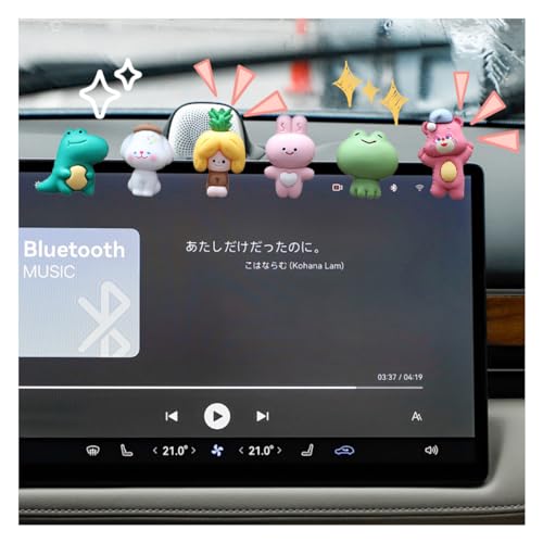 LAINLOY 6PCS Car Navigator Screen Ornaments, Dashboard Ornaments, Funny Car Display Decoration, Interior Decors Ornament Accessories for Women, Funny Gifts (Cute Animals) - size: Cute Animals