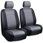 LPI Truck Heavy Duty Car Seat Covers for Front Seats; Fits Sedans and SUVs, Includes Front and Rear Storage Pockets, Built-in Molle Style Organizer; Semi-Custom Fit; Black/Grey, 2pcs - color: Sedan Seat Cover Grey