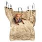 Luxurious Full Backseat Protector for Dogs with Calming Blanket - Waterproof Pet Hammock Machine Washable (Beige) - color: Beige