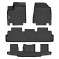 Binmotor-All Weather Floor Mats for Nissan Pathfinder 2022-2026 (7 Passenger), 3 Rows, Heavy Duty Car Floor Liners for Nissan Pathfinder Accessories - style: 1) Car Mats for Nissan Pathfinder 7 Seats (2022-2026)