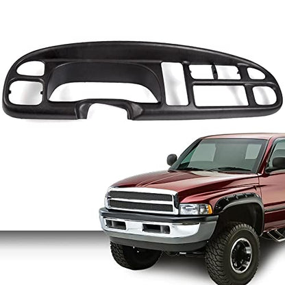 PIT66 Dash Board Bezel Cover Compatible with 1998-2001 Dodge Ram Truck Dashboard Cover w/Clips 68042746AC 5GK51DX9AA 5EU11DX9AB - size: 1998-2002 Dodge Ram(Without Vents)