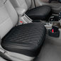 BEITK,2 Pack Leather Front Car Seat Cover Bottom Car Seat,Anti-Slip and Full Wrap Driver Car Seat Protectors Storage Pocket,Luxury Waterproof Bottom Auto Seat Cushion Pad MatMost Vehicles(Black)
