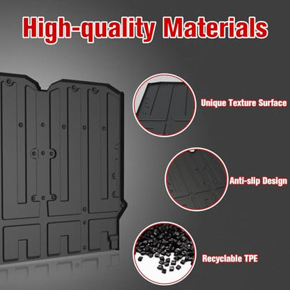 Trunk Mat for Honda Pioneer 700-4 14-24, TPE Rear Cargo Liner Bed Mat All Weather Protector Slush Liner for UTV Honda Pioneer 700-4 2014-2024 Accessories, Replace# 0SP42-HL3-201
