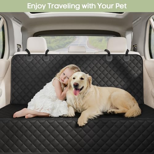Dog Car Seat Cover for Back Seat, Waterproof Pet Bench Seat Cover for Dogs, Scratchproof Nonslip Rear Seat Protector for Cars, Trucks, SUVs - size: Full Bench