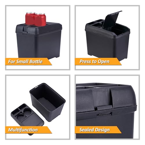 Car Trash Can Bin Waste Container Multi-Function Storage Box Car Cup Holder Car Organizer