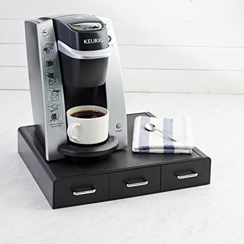 Amazon Basics K-Cup Compatible Coffee Pod Storage Drawer, 3 Easy-Open Drawers, 36 Pod Capacity, Black - size: (Pack of 1)