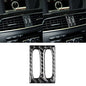 for Mercedes-Benz C-Class W204 2011-2013 Real Soft Carbon Fiber Center Console Air Vent Outlet Knob Frame Cover Trim Sticker Car Interior Accessories - color: Central Air Vent Knob