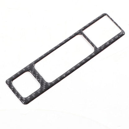 for Hummer EV Accessories Car Center Control Electronic Handbrake Trim Cover for Hummer EV 2024 2025+ Real Carbon Fiber Electronic Handbrake Switch Panel Trim (Black) - color: Black
