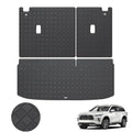Cargo Mat & Backrest Mat Fit for 2022-2026 Infiniti QX60 - Leather Trunk Liner Back Seat Cover Protector - All Weather Protection PU Leather Cargo Liner and Backrest Mat QX60 Accessories