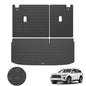 Cargo Mat & Backrest Mat Fit for 2022-2026 Infiniti QX60 - Leather Trunk Liner Back Seat Cover Protector - All Weather Protection PU Leather Cargo Liner and Backrest Mat QX60 Accessories - color: Infiniti QX60 Cargo Backrest Mat-B