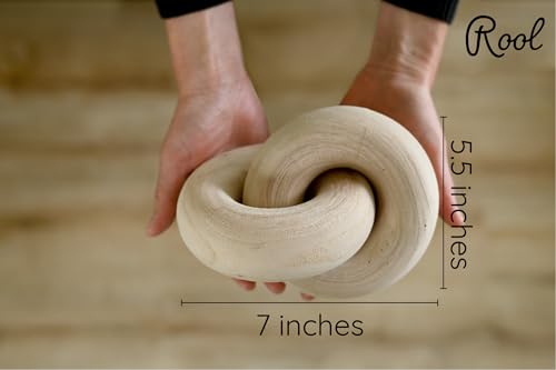 Coffee Table Decor Book Shelf Decor Accents Home Decor Console Table Decorative Items Living Room Wood Knot Decor Chain Link Decorations Beige - color: Beige