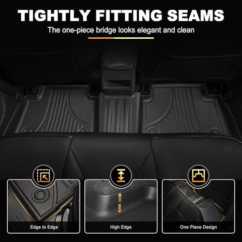 Floor Mats & Cargo Liners Compatible with 2020-2026 Toyota Corolla Sedan Floor Mats & Trunk Mat Set, All Weather TPE Floor Liners Cargo Mats (Not fit Hatchback Model) - style: 2020-2026 | For Toyota Corolla 1st & 2and Row & Cargo