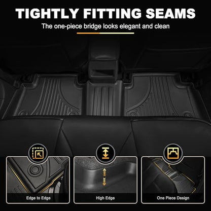 Floor Mats & Cargo Liners Compatible with 2020-2026 Toyota Corolla Sedan Floor Mats & Trunk Mat Set, All Weather TPE Floor Liners Cargo Mats (Not fit Hatchback Model) - style: 2020-2026 | For Toyota Corolla 1st & 2and Row & Cargo