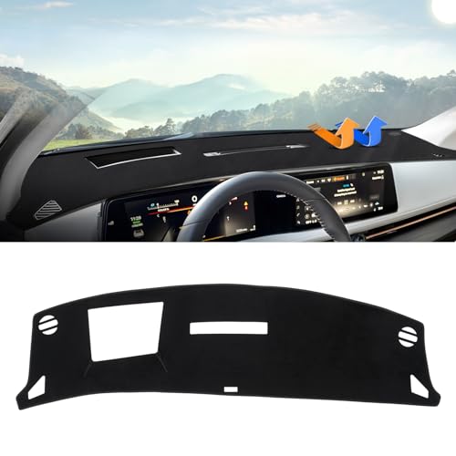 Autorder Dashboard Cover Mat for 2023-2025 2026 Nissan Ariya Accessories Dash Cover Upgrade Velvet Dash Mat Sunshade Glare UV Rays Protector(with HUD) - size: For Nissan Ariya 2023-2026