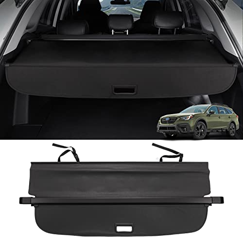 Powerty Cargo Cover for 2020-2024 2025 Subaru Outback Accessories Trunk Cover Retractable Trunk Shade Rear Cargo Cover for 2020-2025 Outback No Gap Black - size: 9) Subaru Outback | 2020-2025